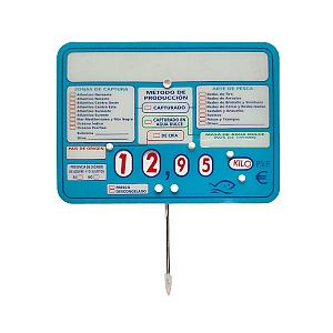Imagen de Portaprecios Pescadería con Captura y Ruleta - 10 Unds.